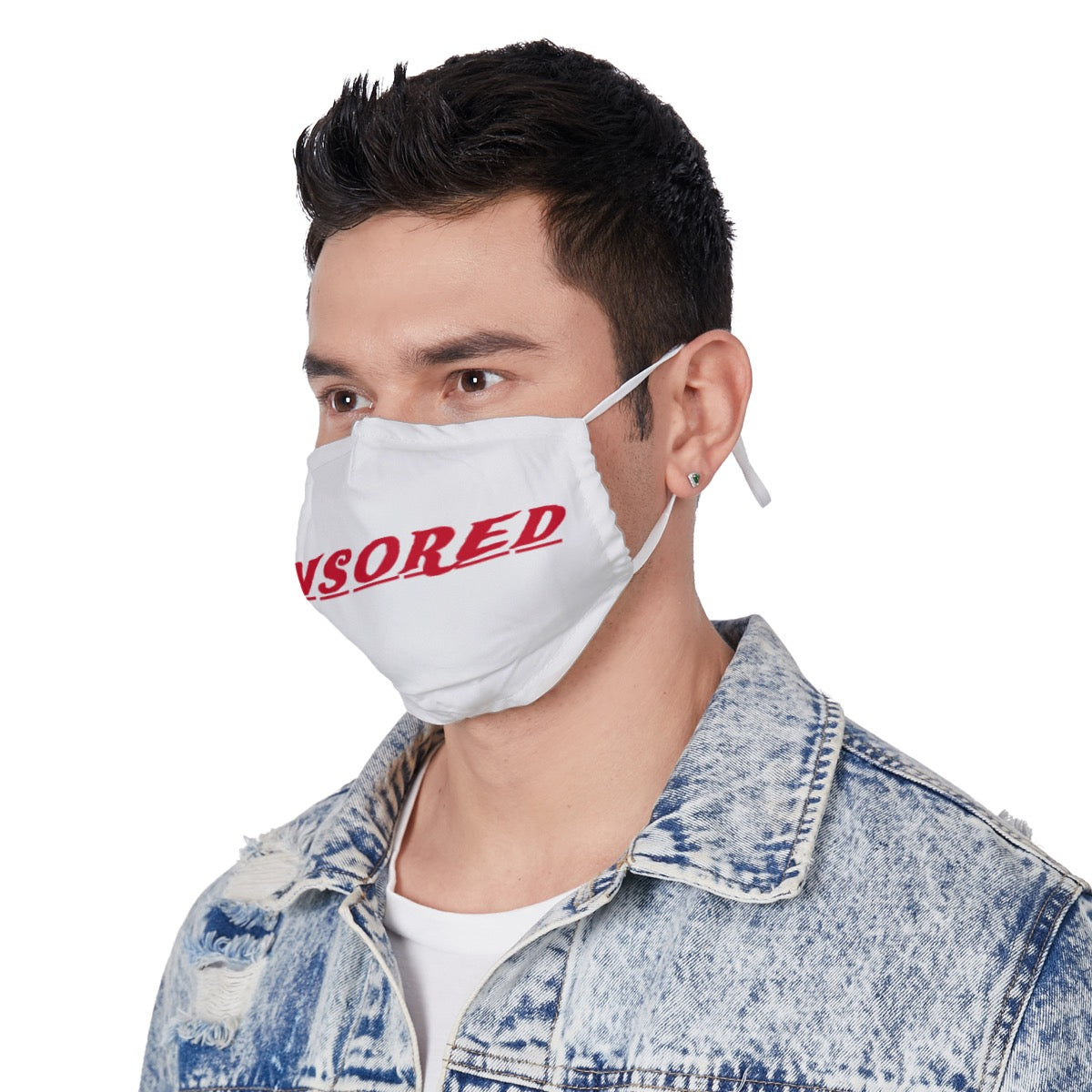 All-Over Print Face Mask with Adjustable Ear Loops