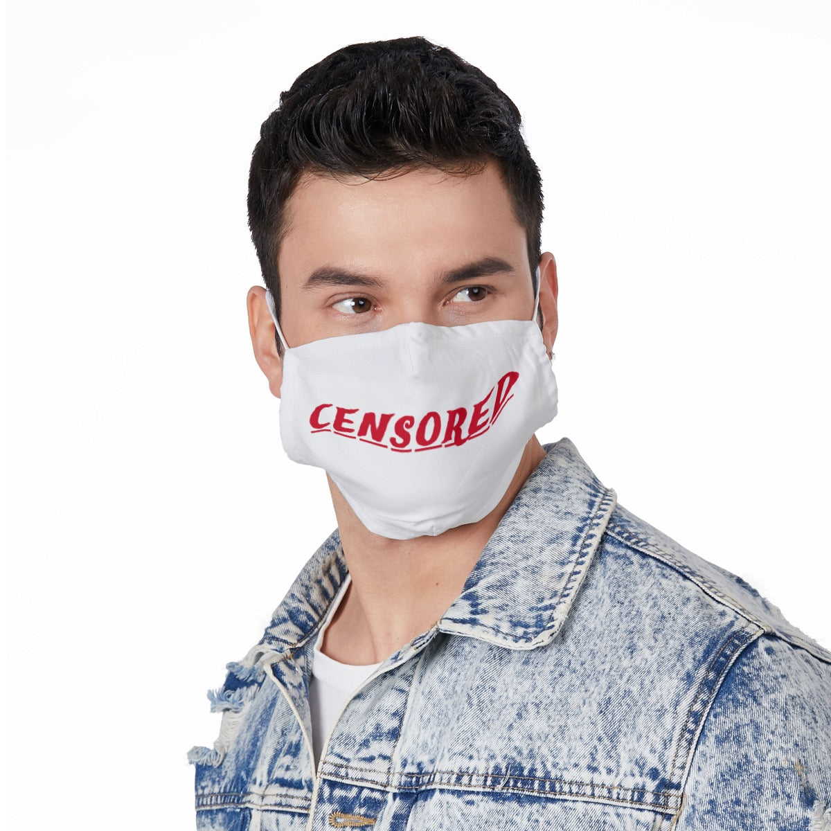 All-Over Print Face Mask with Adjustable Ear Loops