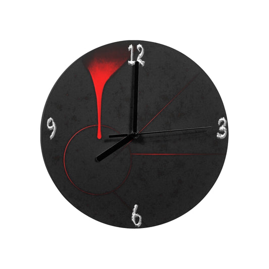 MIdnight Drip Wall Clock MDF Wall Clock